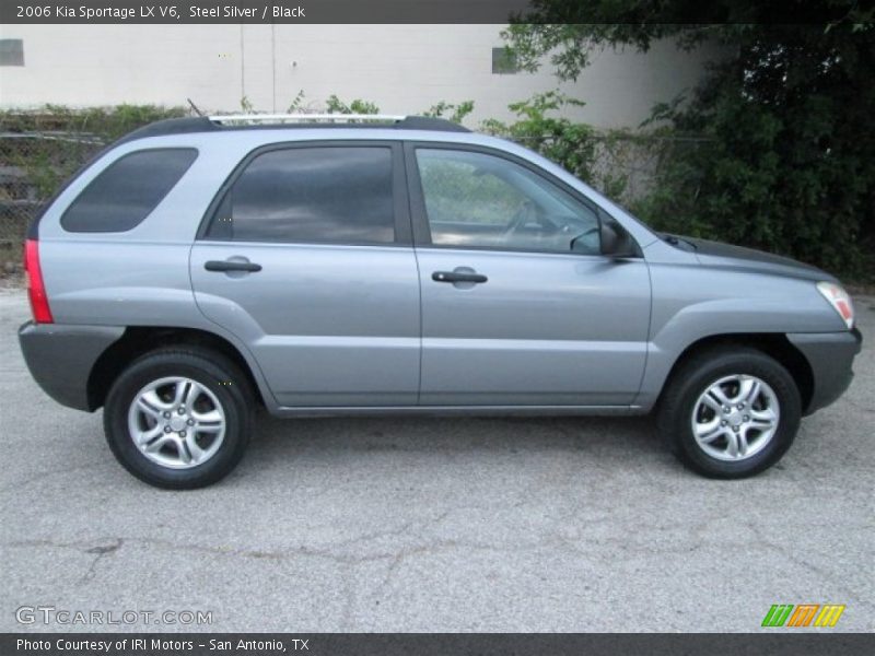 Steel Silver / Black 2006 Kia Sportage LX V6