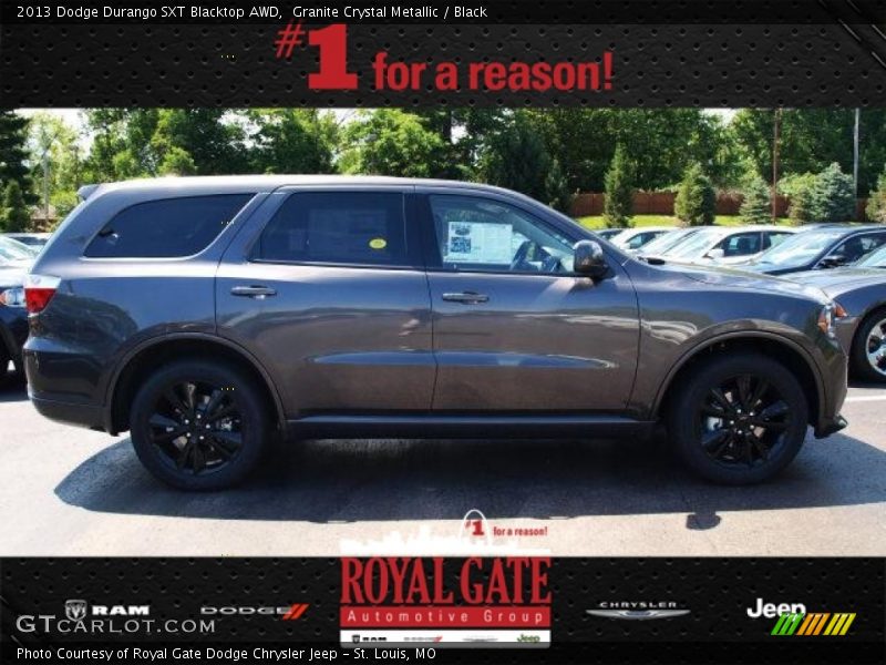 Granite Crystal Metallic / Black 2013 Dodge Durango SXT Blacktop AWD