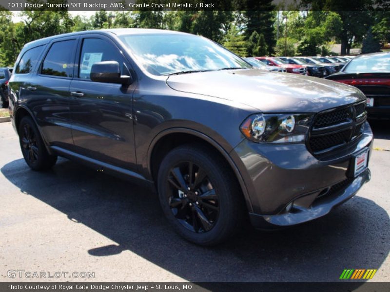 Granite Crystal Metallic / Black 2013 Dodge Durango SXT Blacktop AWD