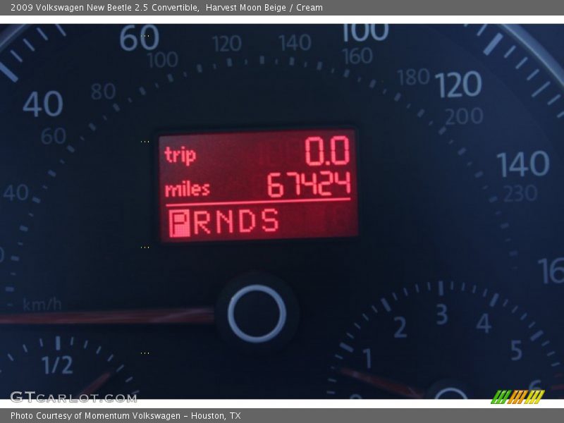 Harvest Moon Beige / Cream 2009 Volkswagen New Beetle 2.5 Convertible