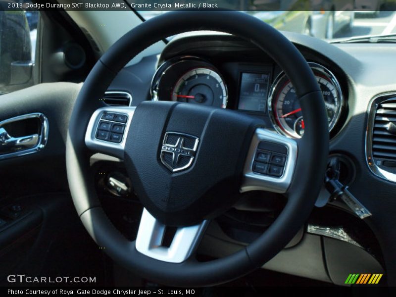 Granite Crystal Metallic / Black 2013 Dodge Durango SXT Blacktop AWD
