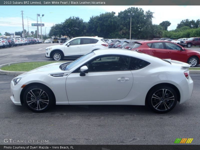 Satin White Pearl / Black Leather/Alcantara 2013 Subaru BRZ Limited