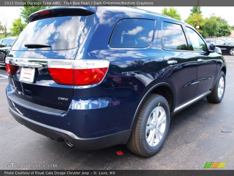 True Blue Pearl / Dark Graystone/Medium Graystone 2013 Dodge Durango Crew AWD