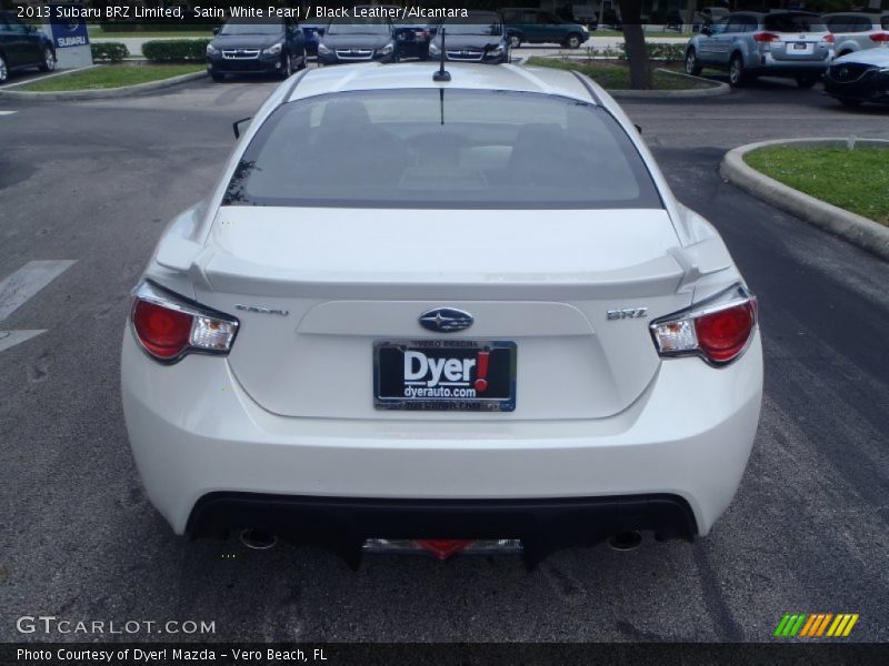 Satin White Pearl / Black Leather/Alcantara 2013 Subaru BRZ Limited