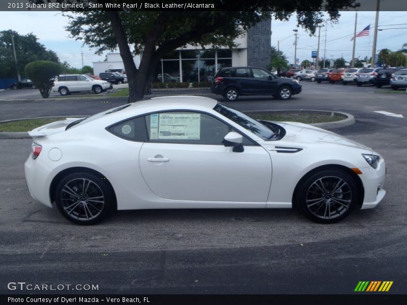 Satin White Pearl / Black Leather/Alcantara 2013 Subaru BRZ Limited