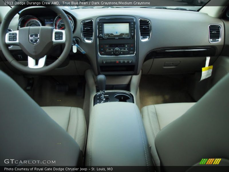 True Blue Pearl / Dark Graystone/Medium Graystone 2013 Dodge Durango Crew AWD