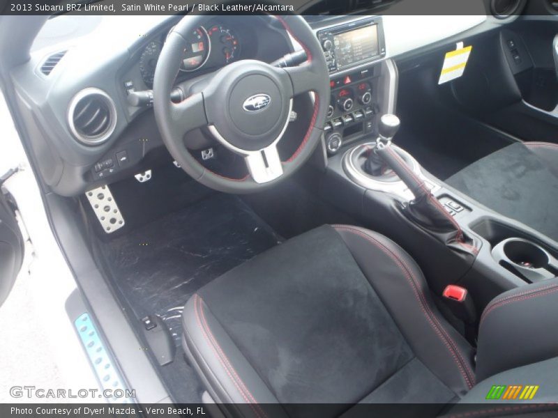 Satin White Pearl / Black Leather/Alcantara 2013 Subaru BRZ Limited