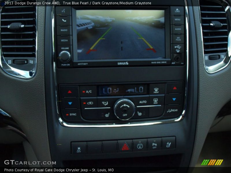 True Blue Pearl / Dark Graystone/Medium Graystone 2013 Dodge Durango Crew AWD