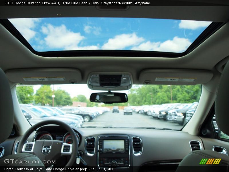 True Blue Pearl / Dark Graystone/Medium Graystone 2013 Dodge Durango Crew AWD