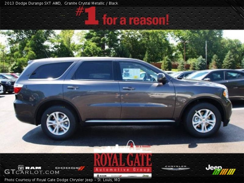 Granite Crystal Metallic / Black 2013 Dodge Durango SXT AWD