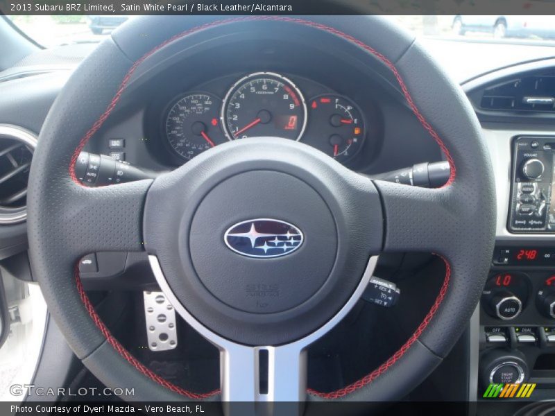 Satin White Pearl / Black Leather/Alcantara 2013 Subaru BRZ Limited