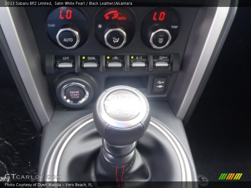 Satin White Pearl / Black Leather/Alcantara 2013 Subaru BRZ Limited