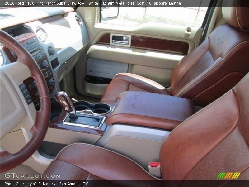 White Platinum Metallic Tri Coat / Chapparal Leather 2010 Ford F150 King Ranch SuperCrew 4x4