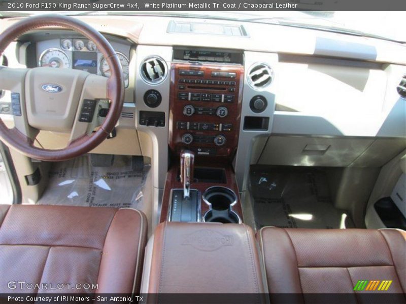 White Platinum Metallic Tri Coat / Chapparal Leather 2010 Ford F150 King Ranch SuperCrew 4x4