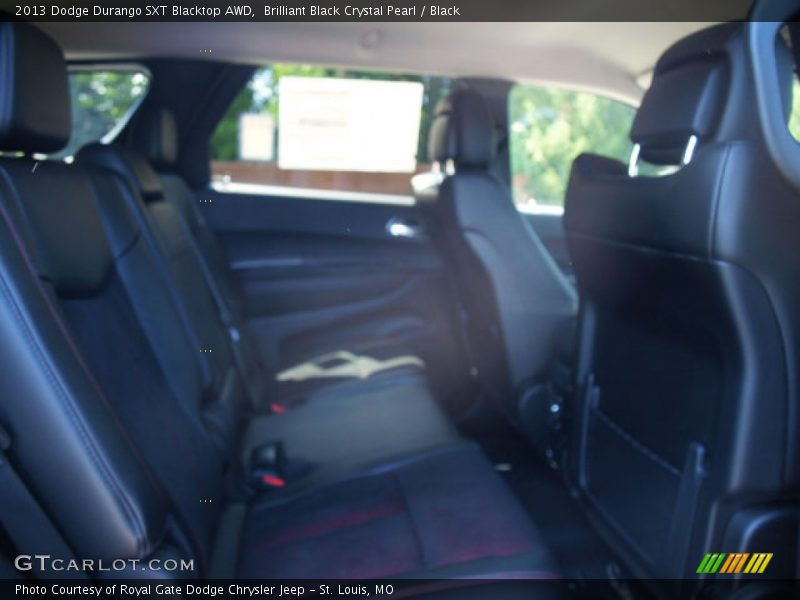 Brilliant Black Crystal Pearl / Black 2013 Dodge Durango SXT Blacktop AWD