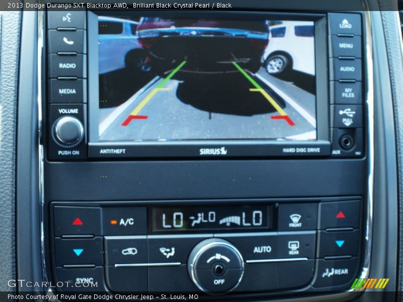 Brilliant Black Crystal Pearl / Black 2013 Dodge Durango SXT Blacktop AWD