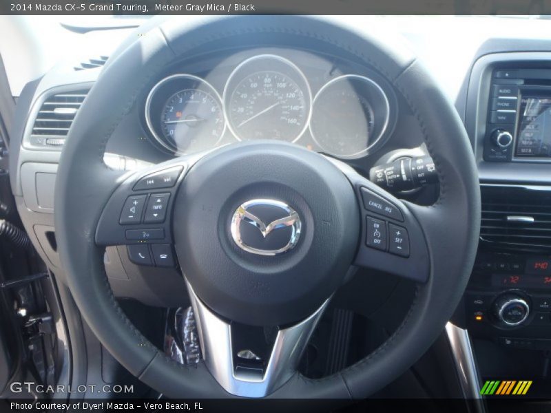 Meteor Gray Mica / Black 2014 Mazda CX-5 Grand Touring