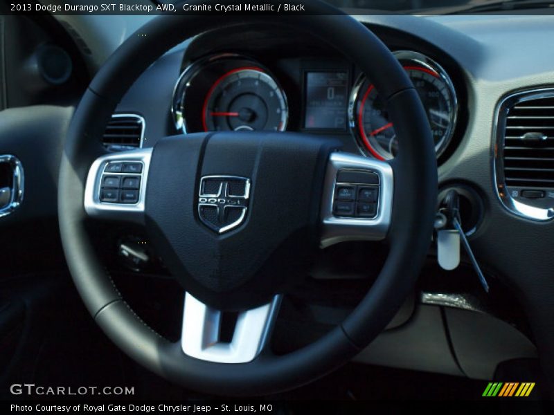 Granite Crystal Metallic / Black 2013 Dodge Durango SXT Blacktop AWD