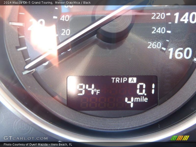 Meteor Gray Mica / Black 2014 Mazda CX-5 Grand Touring