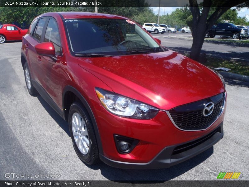 Soul Red Metallic / Black 2014 Mazda CX-5 Touring