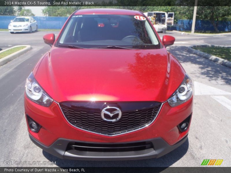 Soul Red Metallic / Black 2014 Mazda CX-5 Touring