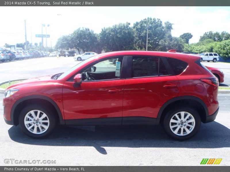 Soul Red Metallic / Black 2014 Mazda CX-5 Touring