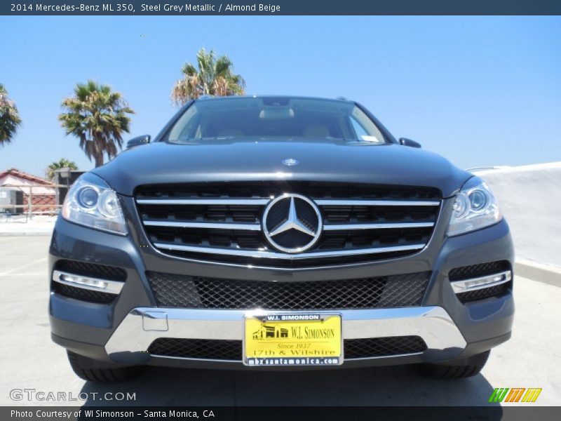 Steel Grey Metallic / Almond Beige 2014 Mercedes-Benz ML 350