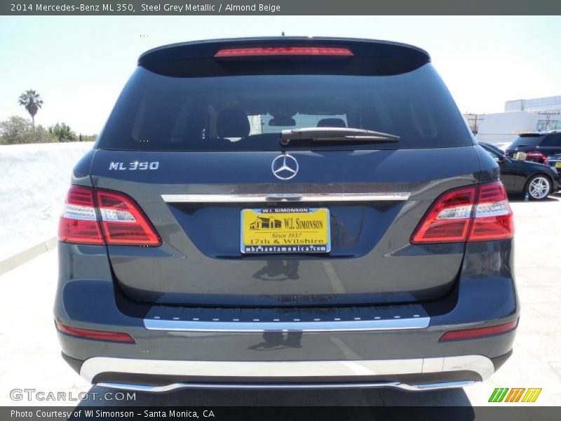Steel Grey Metallic / Almond Beige 2014 Mercedes-Benz ML 350