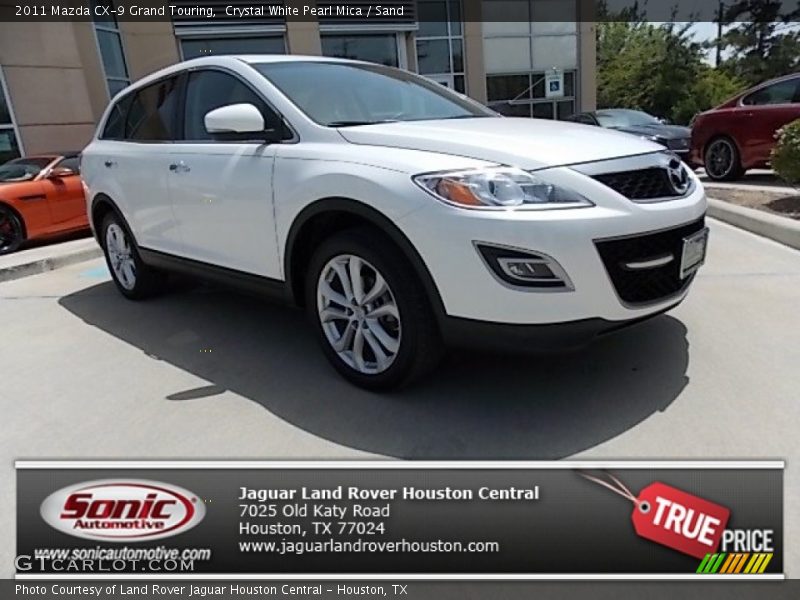 Crystal White Pearl Mica / Sand 2011 Mazda CX-9 Grand Touring
