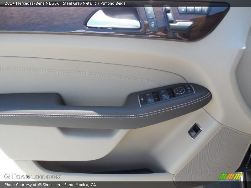 Steel Grey Metallic / Almond Beige 2014 Mercedes-Benz ML 350