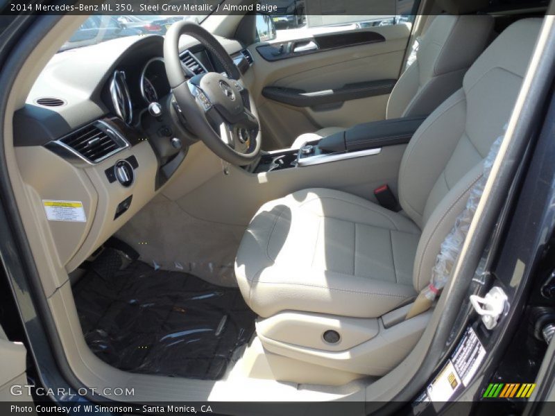 Steel Grey Metallic / Almond Beige 2014 Mercedes-Benz ML 350