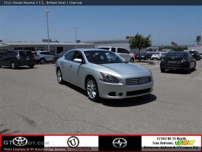 Brilliant Silver / Charcoal 2012 Nissan Maxima 3.5 S