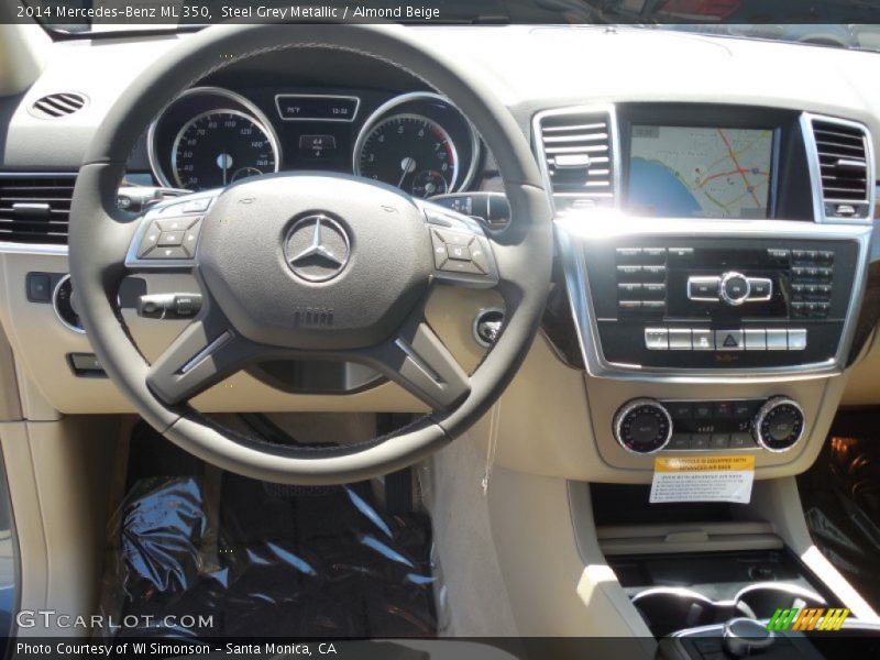 Steel Grey Metallic / Almond Beige 2014 Mercedes-Benz ML 350