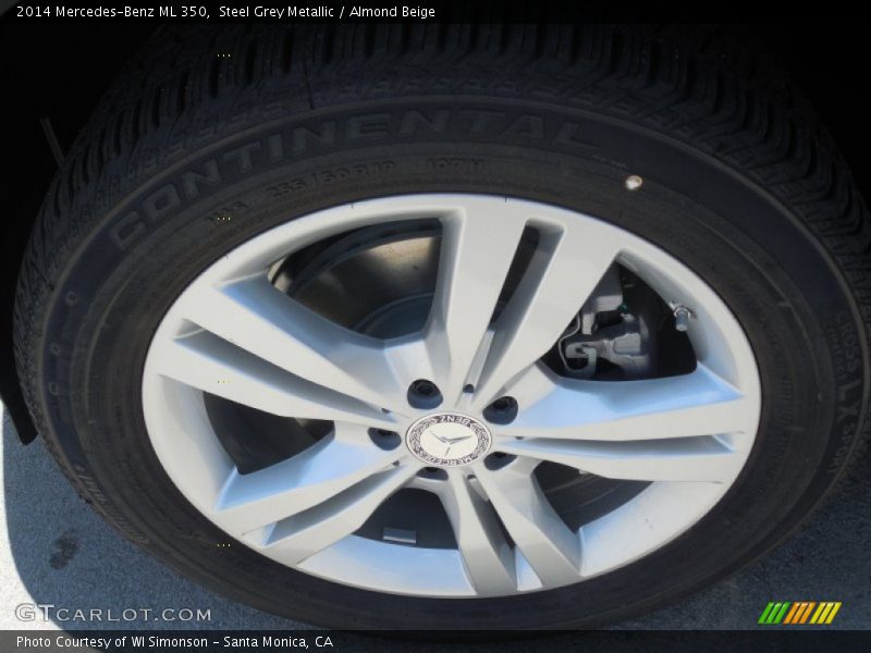 Steel Grey Metallic / Almond Beige 2014 Mercedes-Benz ML 350