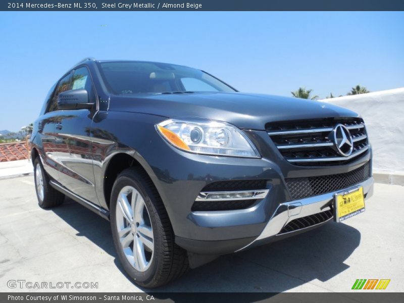 Steel Grey Metallic / Almond Beige 2014 Mercedes-Benz ML 350