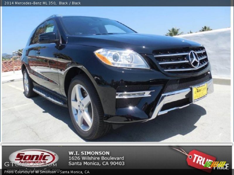 Black / Black 2014 Mercedes-Benz ML 350