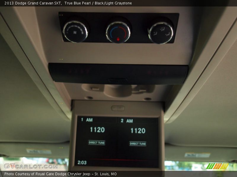 True Blue Pearl / Black/Light Graystone 2013 Dodge Grand Caravan SXT