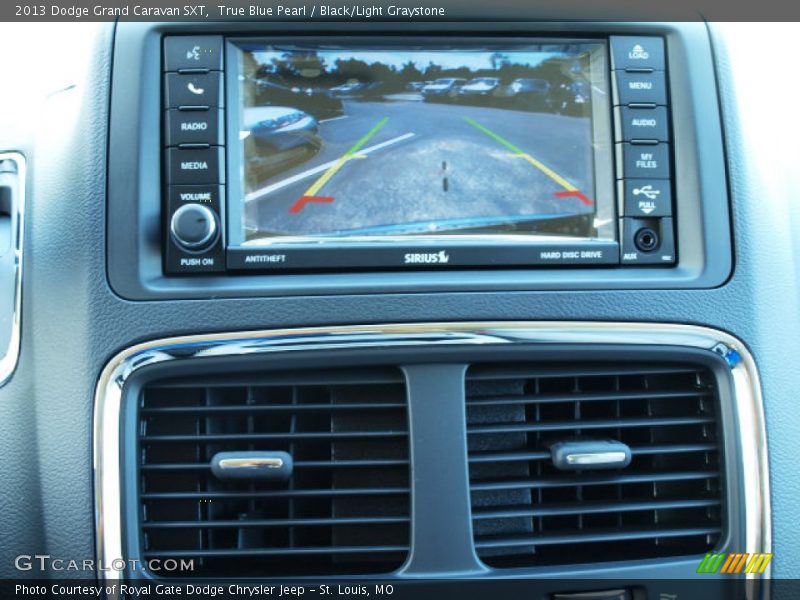 True Blue Pearl / Black/Light Graystone 2013 Dodge Grand Caravan SXT