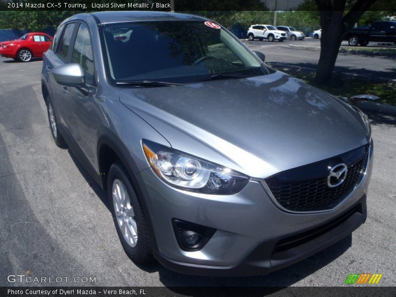 Liquid Silver Metallic / Black 2014 Mazda CX-5 Touring