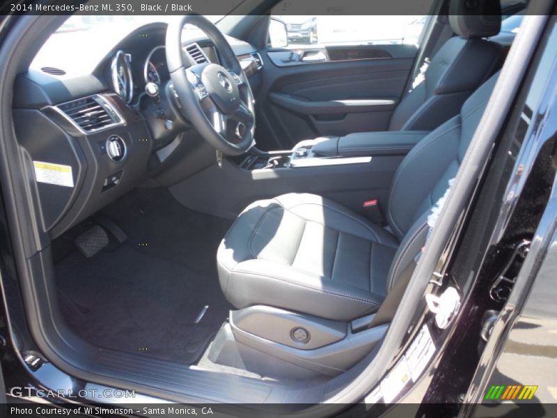 Black / Black 2014 Mercedes-Benz ML 350