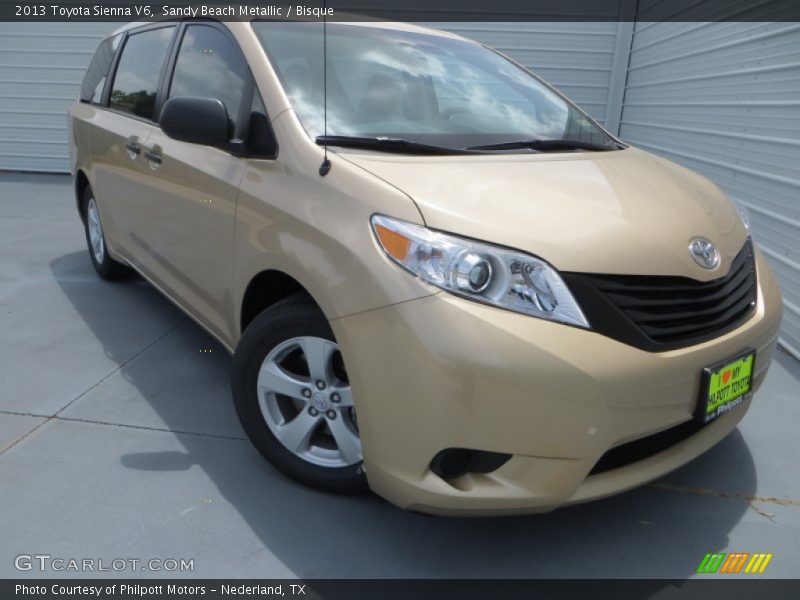 Sandy Beach Metallic / Bisque 2013 Toyota Sienna V6