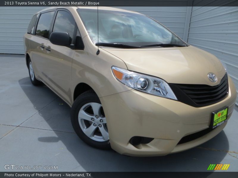 Sandy Beach Metallic / Bisque 2013 Toyota Sienna V6