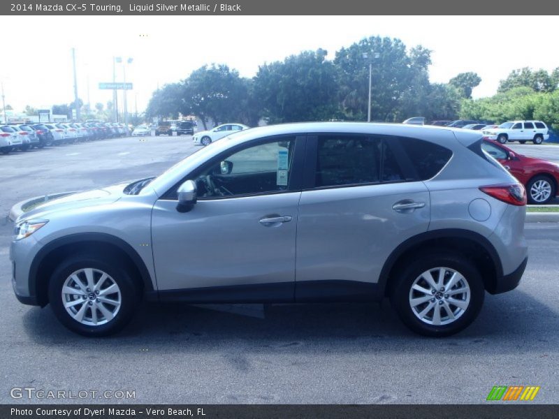 Liquid Silver Metallic / Black 2014 Mazda CX-5 Touring