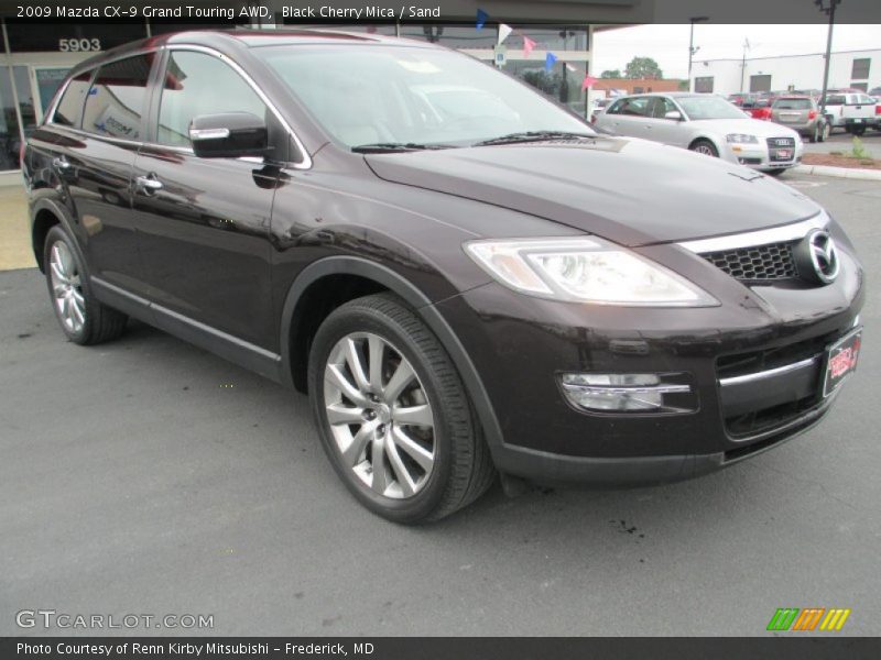Black Cherry Mica / Sand 2009 Mazda CX-9 Grand Touring AWD