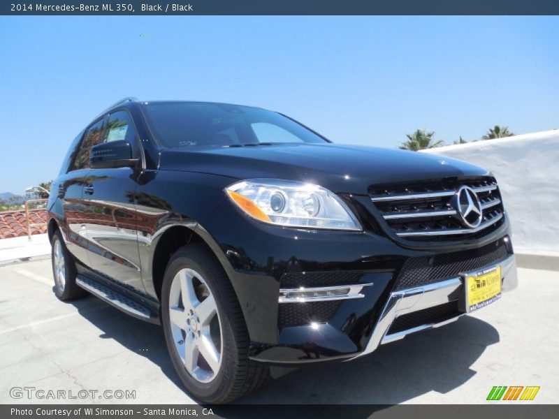 Black / Black 2014 Mercedes-Benz ML 350