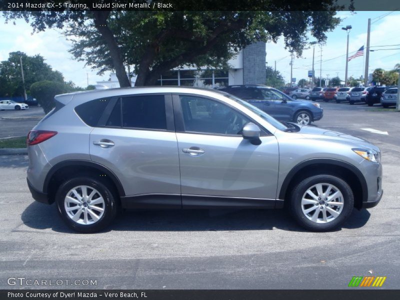 Liquid Silver Metallic / Black 2014 Mazda CX-5 Touring
