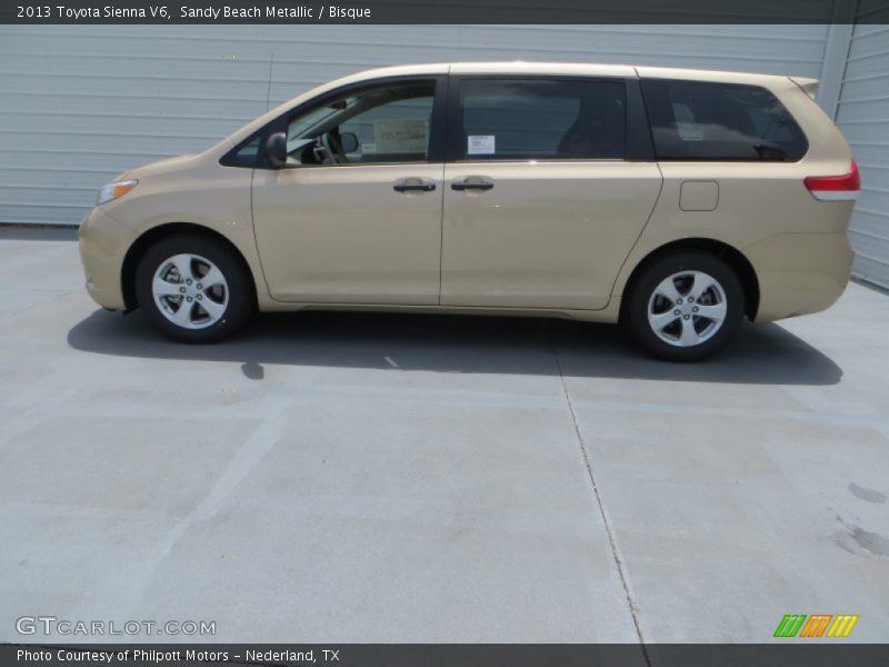 Sandy Beach Metallic / Bisque 2013 Toyota Sienna V6