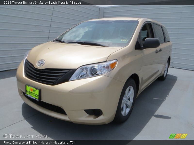 Sandy Beach Metallic / Bisque 2013 Toyota Sienna V6