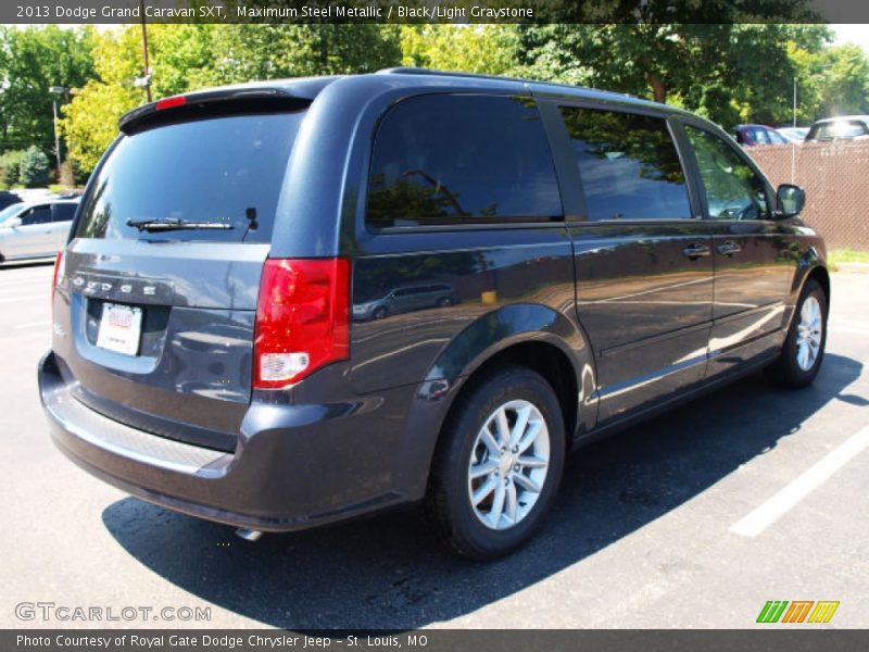 Maximum Steel Metallic / Black/Light Graystone 2013 Dodge Grand Caravan SXT