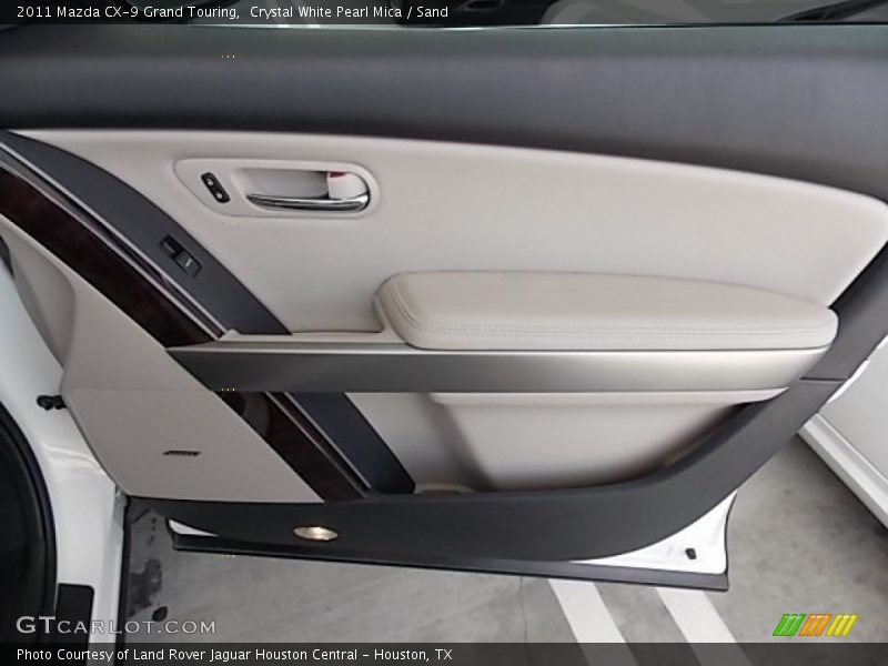 Crystal White Pearl Mica / Sand 2011 Mazda CX-9 Grand Touring